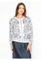 Long-Sleeve Tee with Allover Floral Print