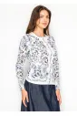 Long-Sleeve Tee with Allover Floral Print