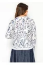 Long-Sleeve Tee with Allover Floral Print