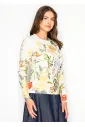 Multicolor Floral Print Long-Sleeve Tee