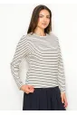 Black & Ivory Stripe Long Sleeve Tee