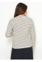 Black & Ivory Stripe Long Sleeve Tee