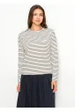 Black & Ivory Stripe Long Sleeve Tee
