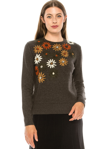 Gerbera Daisy Knit Top