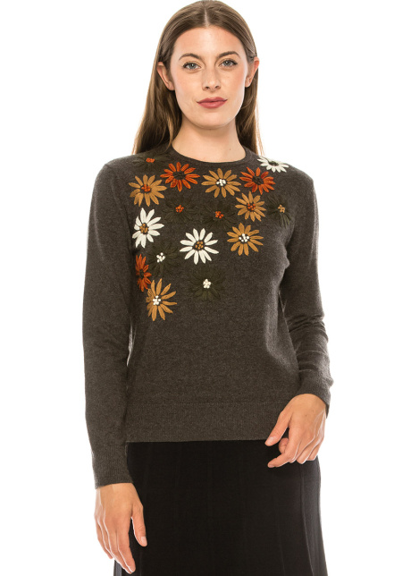 Gerbera Daisy Knit Top