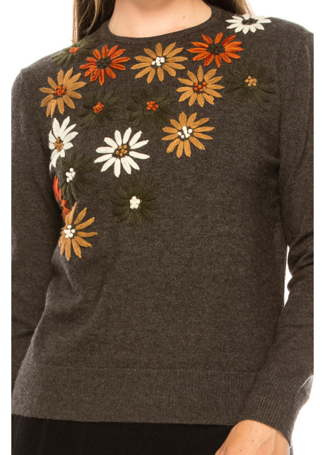 Gerbera Daisy Knit Top