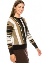 Earth Tone Pattern Knit Sweater