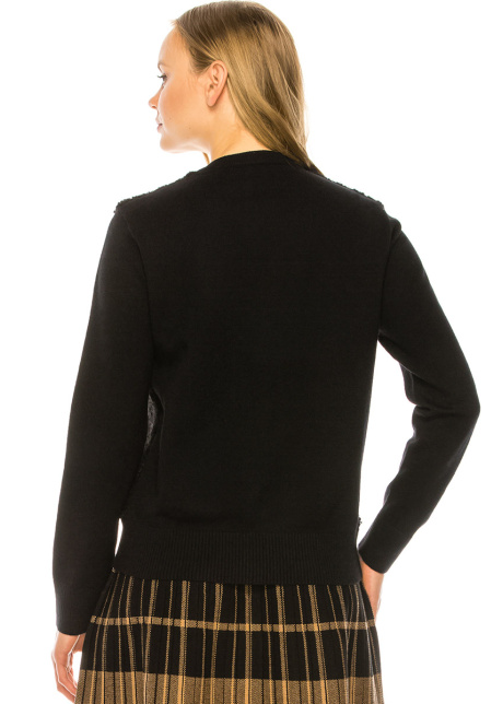 Black Sherpa Zip Up Jacket