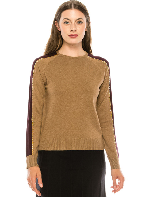 Studded Camel Top