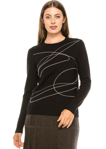 Black and White Abstract top