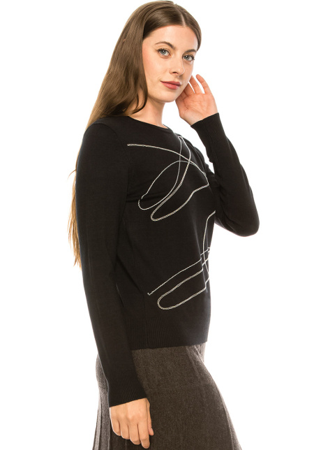 Black and White Abstract top
