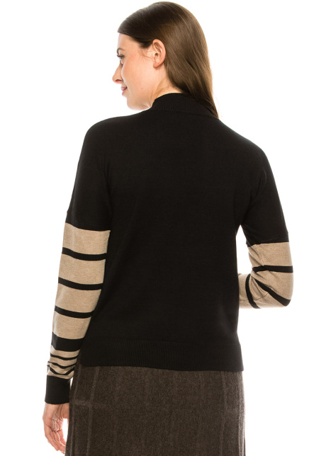 Lower Sleeve Striped Top