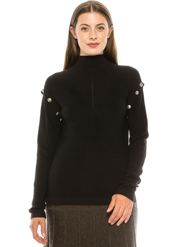 Button Drop Shoulder Top