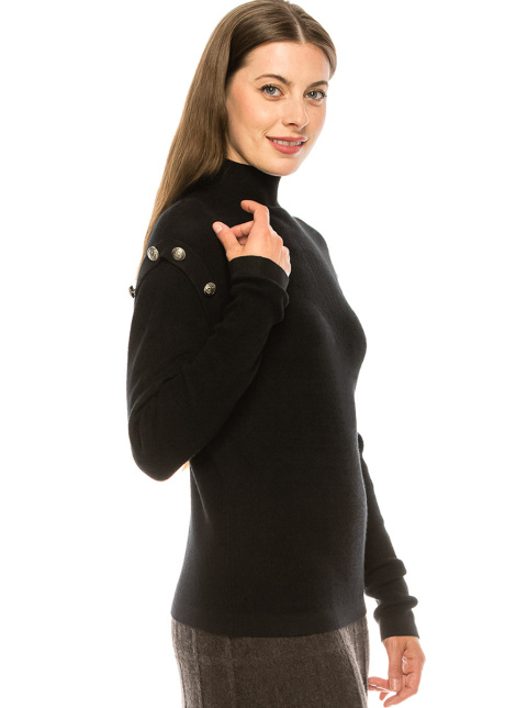 Button Drop Shoulder Top