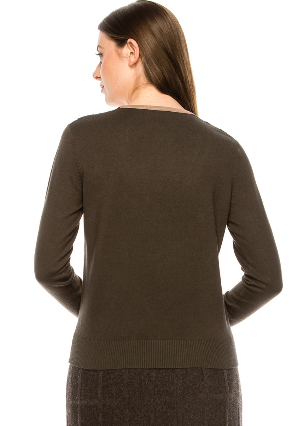 The "V-Neck" Sweater - Olive