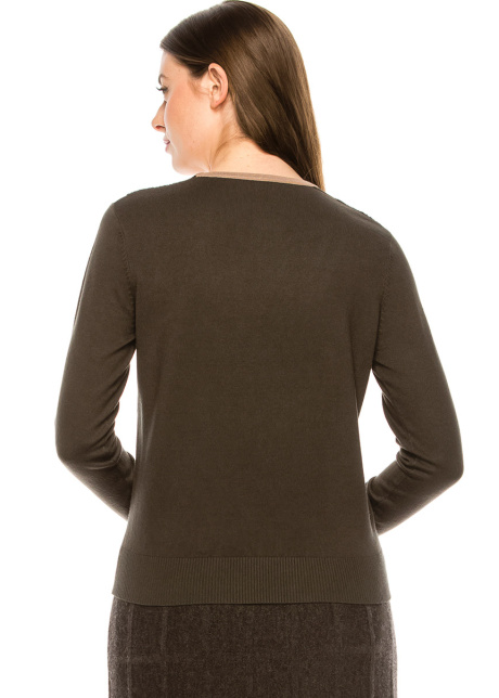 The "V-Neck" Sweater - Olive