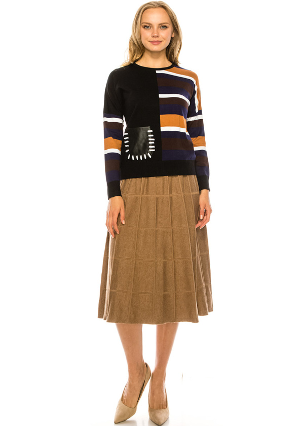 Side Stripe Sweater