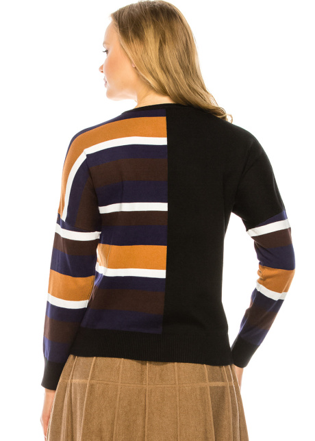 Side Stripe Sweater