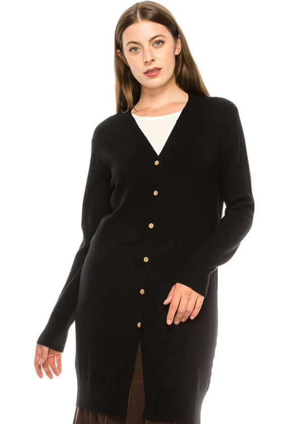 Classic Black Cardigan