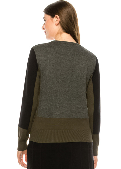 Side-Piping Sweater