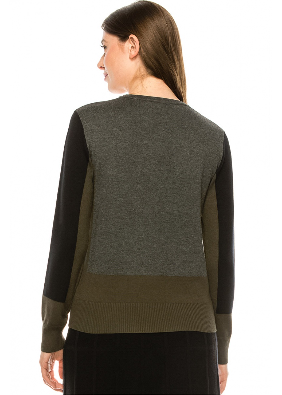 Side-Piping Sweater