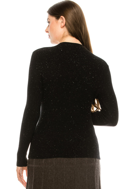 Ribbed Speckled Sweater