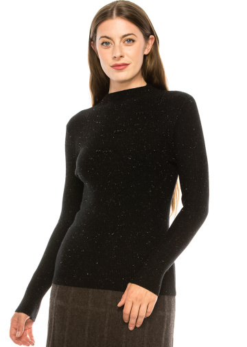 Ribbed Speckled Sweater