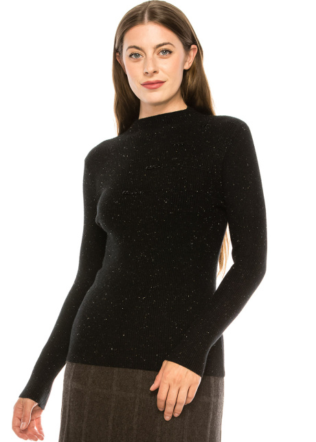 Ribbed Speckled Sweater