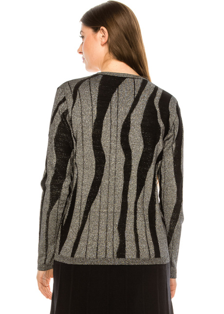 Silver Metallic Sweater