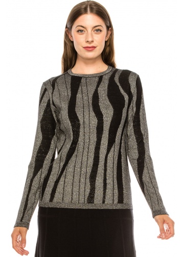 Silver Metallic Sweater Silver Metallic Sweater