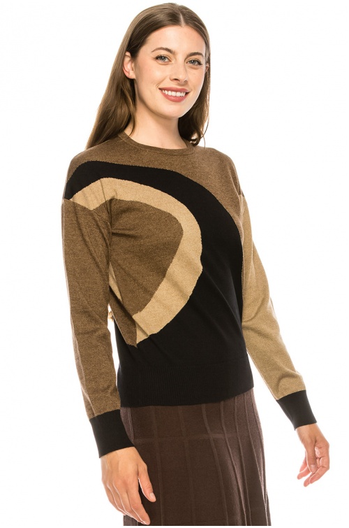 Neutral Wave Sweater