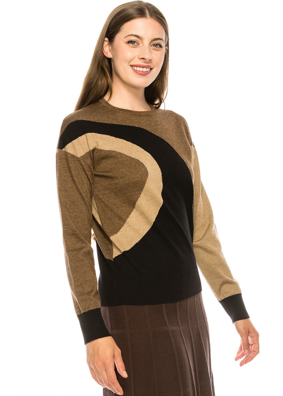Neutral Wave Sweater