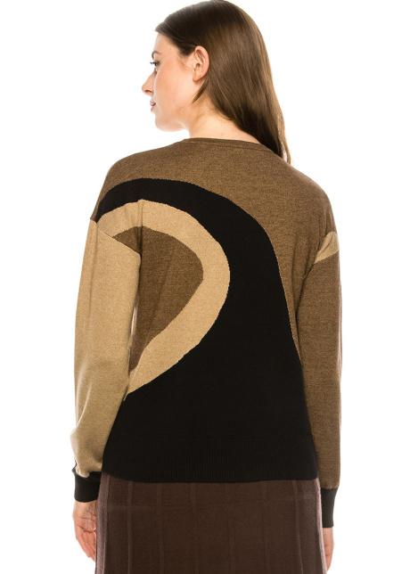 Neutral Wave Sweater