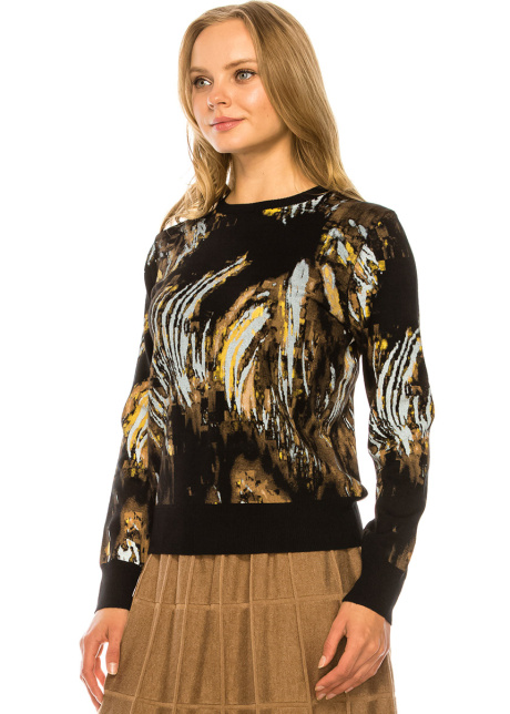 Striking Multi-Colored Sweater
