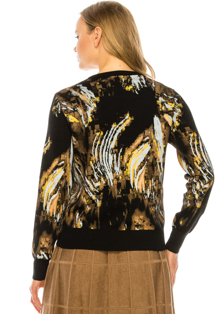 Striking Multi-Colored Sweater