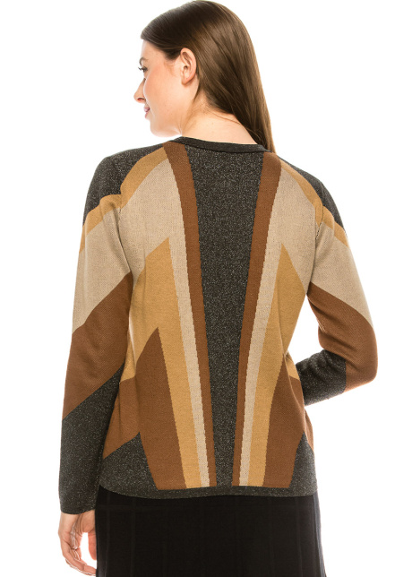 Shimmer Colorblock Cardigan