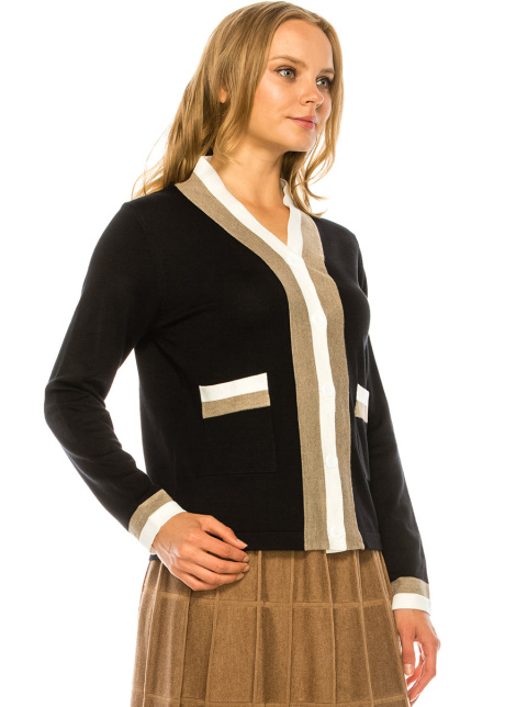 Stripe V Sweater