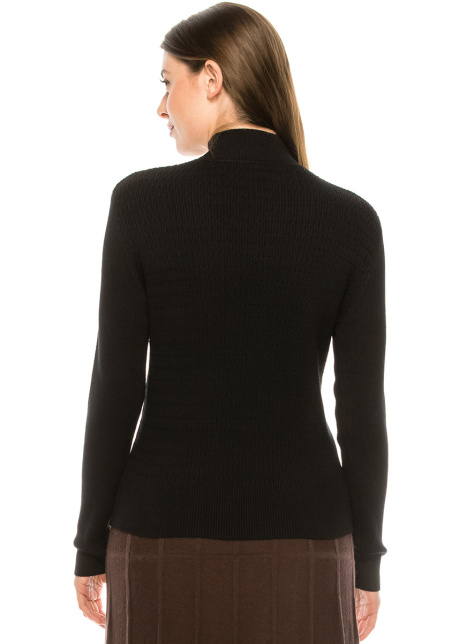 Black Mock Neck