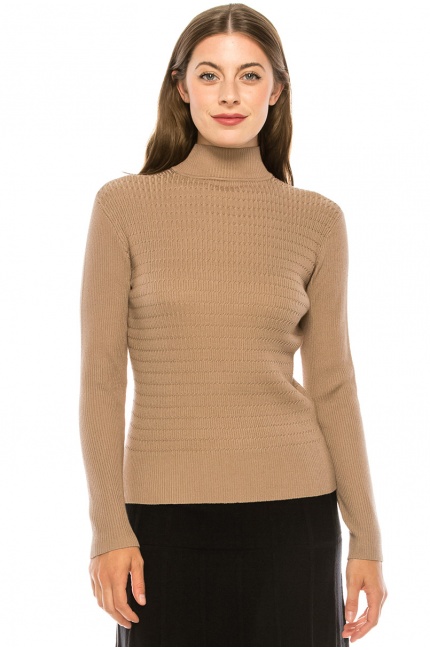 Camel Mock Neck