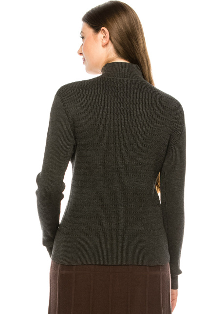 Grey Mock Neck