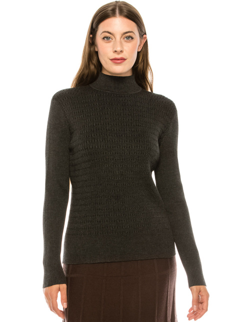 Grey Mock Neck