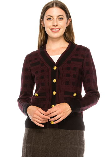 Gold Button Cardigan