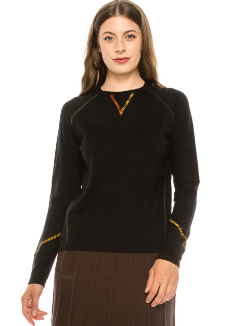 Rainbow Stitched Sweater