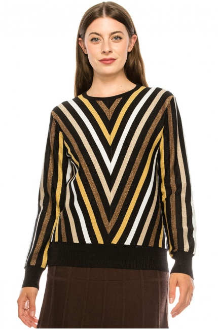 Multi V Sweater