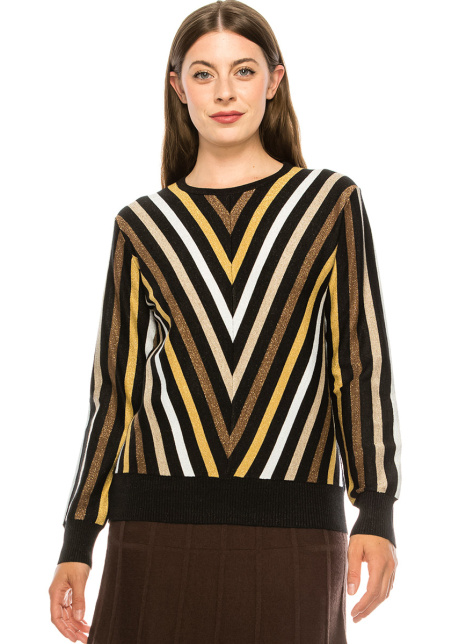 Multi V Sweater