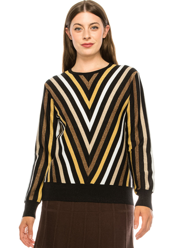 Multi V Sweater