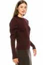 Burgundy Ribbed Sweater
