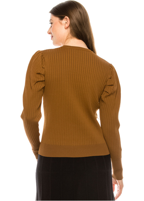 Camel Ribbed Sweater