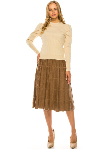 Off White Ribbed Sweater