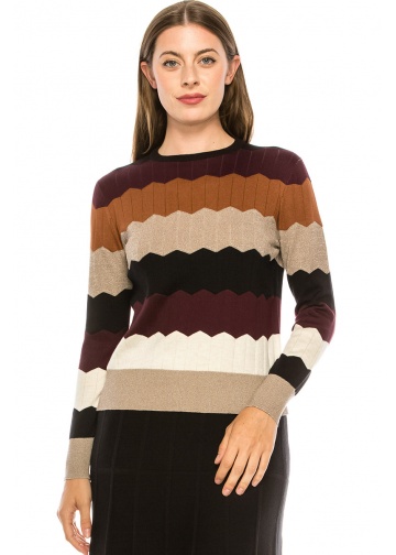 Chevron Striped Top Chevron Striped Top